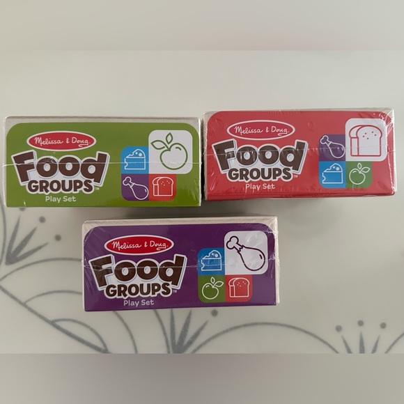Nwt Melissa and Doug Food groups 3 packs - Picture 2 of 3